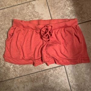 orange PJ shorts